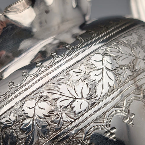 19 世紀末英國古董鍍銀學士茶具 3 件套 Roberts&Belk